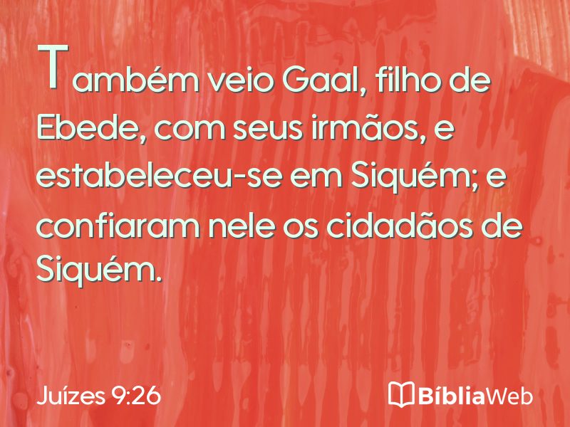 Juízes 9:26 em imagem para compartilhar