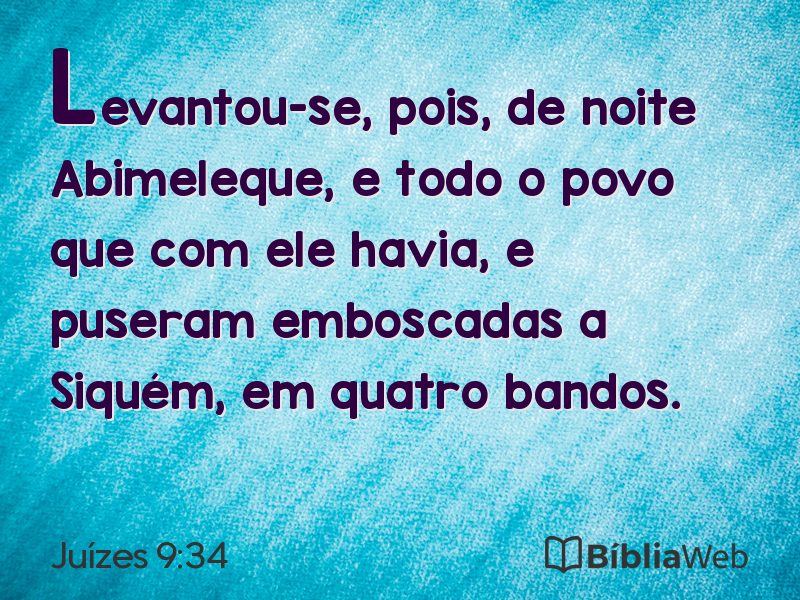 Juízes 9:34 em imagem para compartilhar