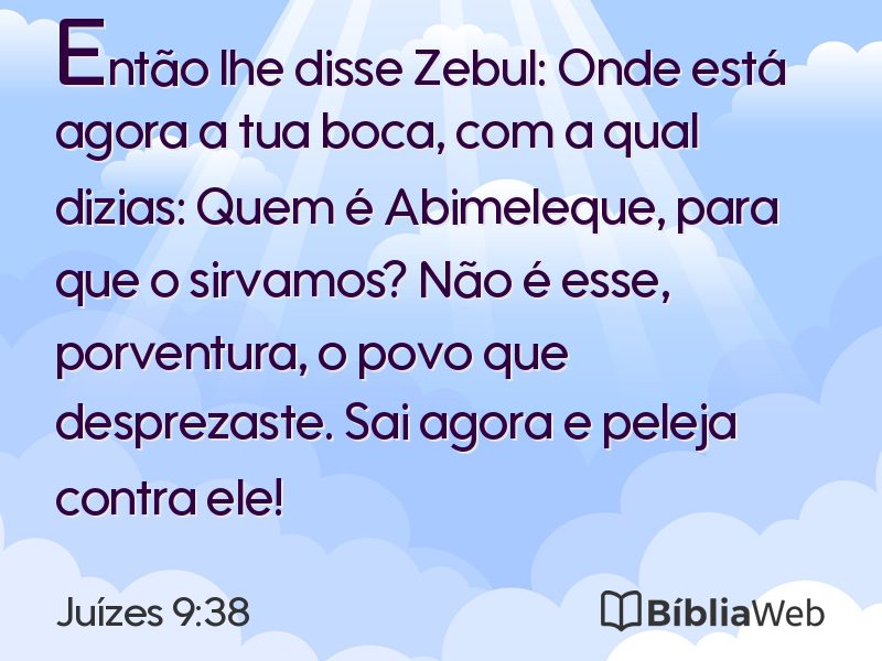 Juízes 9:38 em imagem para compartilhar