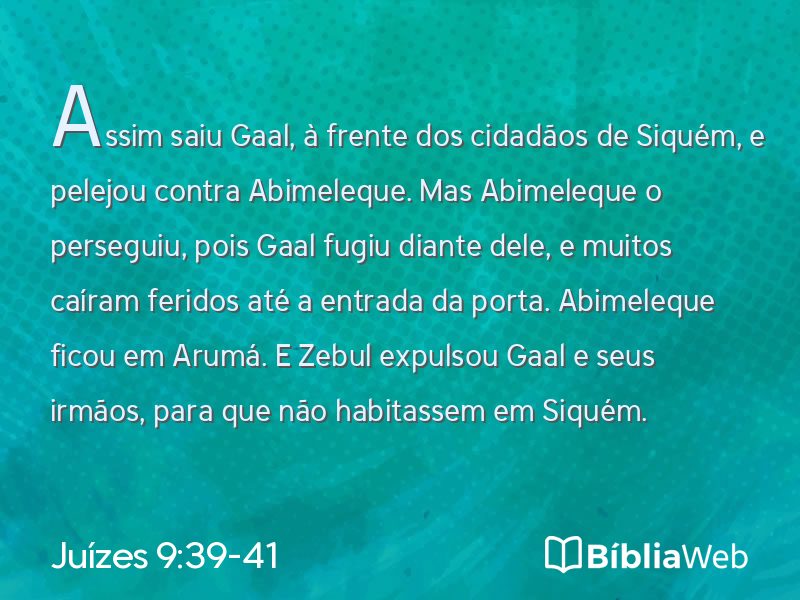 Juízes 9:39-41 em imagem para compartilhar