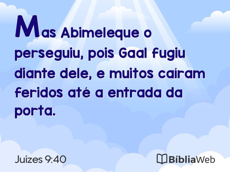 Juízes 9:40 em imagem para compartilhar