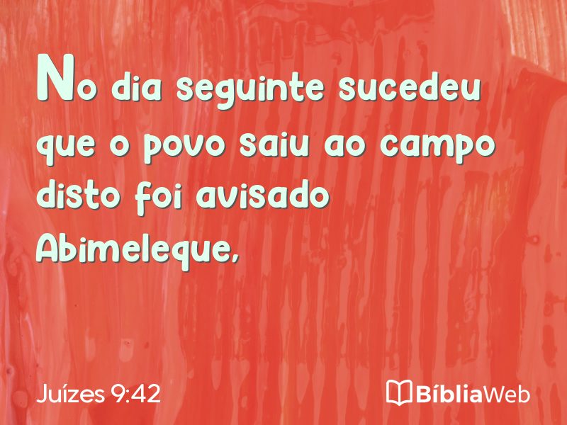 Juízes 9:42 em imagem para compartilhar