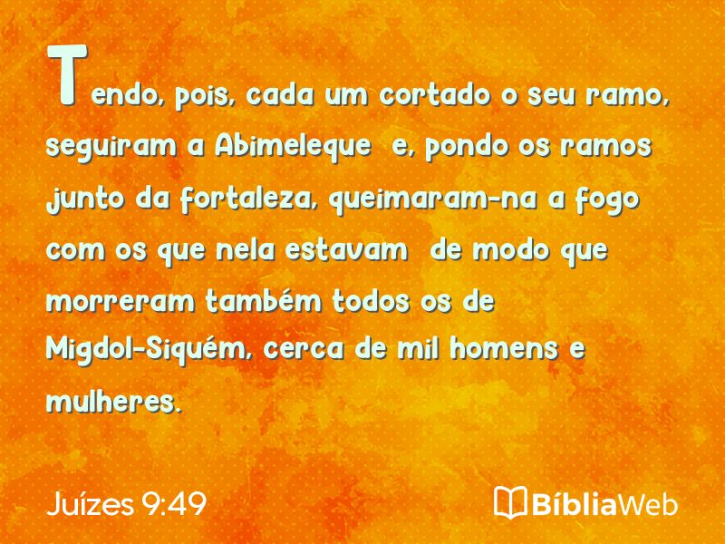 Juízes 9:49 em imagem para compartilhar