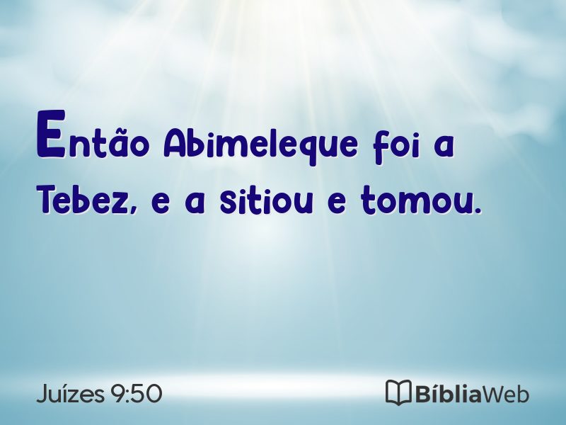Juízes 9:50 em imagem para compartilhar