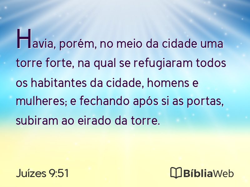 Juízes 9:51 em imagem para compartilhar