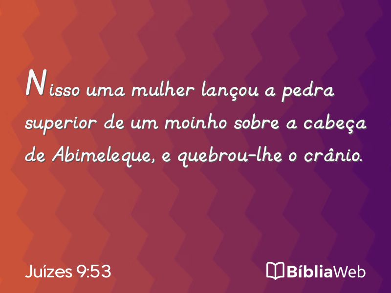 Juízes 9:53 em imagem para compartilhar