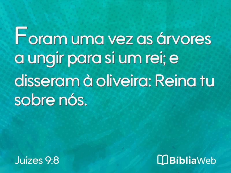 Juízes 9:8 em imagem para compartilhar