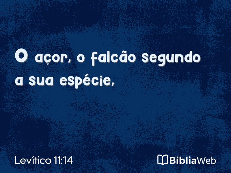 Levítico 11:14 em imagem para compartilhar