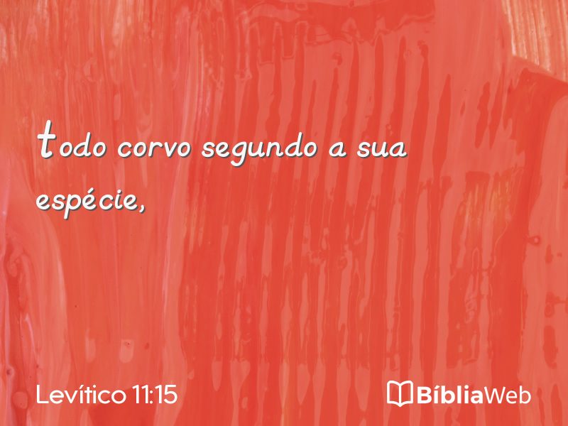 Levítico 11:15 em imagem para compartilhar