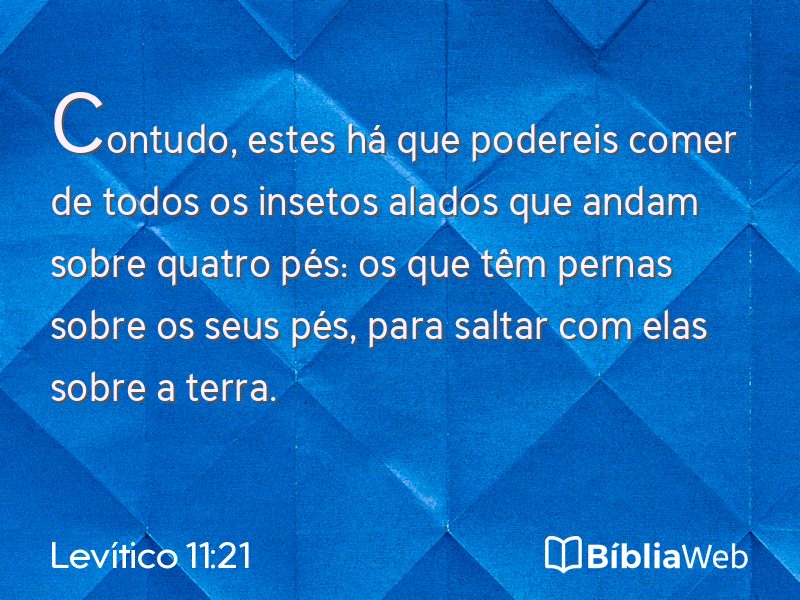 Levítico 11:21 em imagem para compartilhar