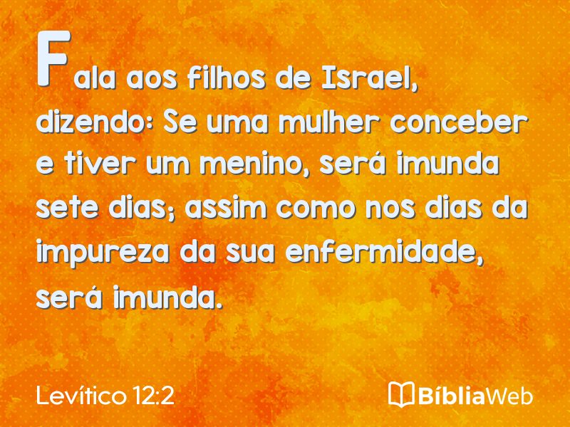 Levítico 12:2 em imagem para compartilhar