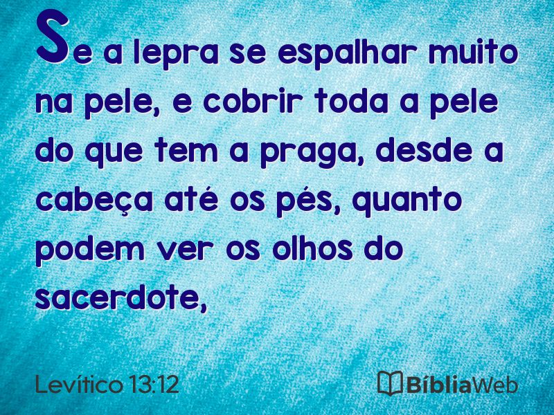 Levítico 13:12 em imagem para compartilhar