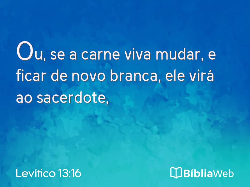 Levítico 13:16 em imagem para compartilhar