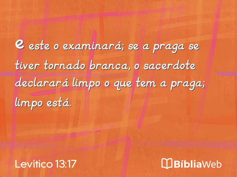 Levítico 13:17 em imagem para compartilhar