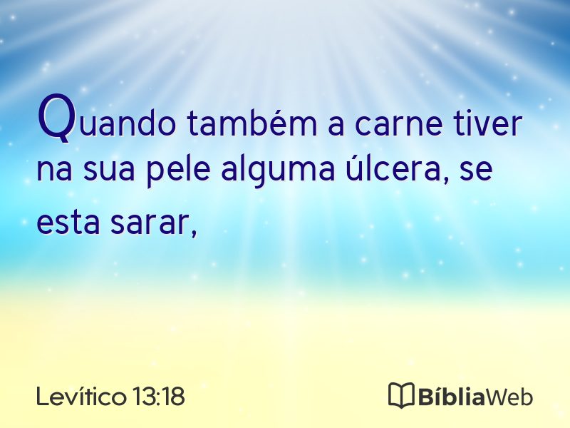 Levítico 13:18 em imagem para compartilhar