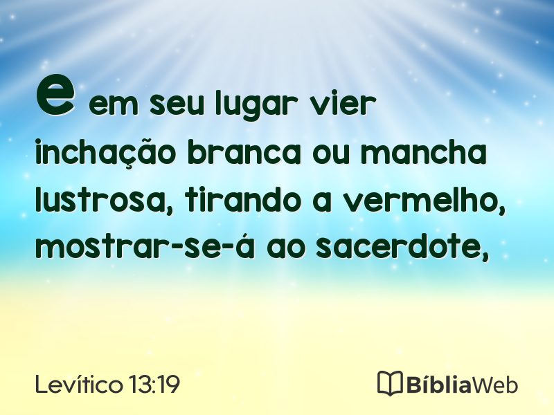 Levítico 13:19 em imagem para compartilhar