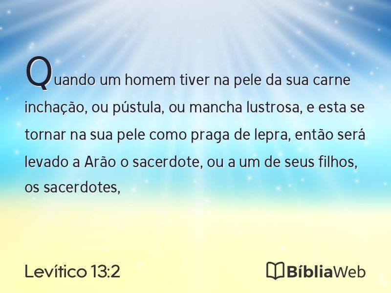 Levítico 13:2 em imagem para compartilhar