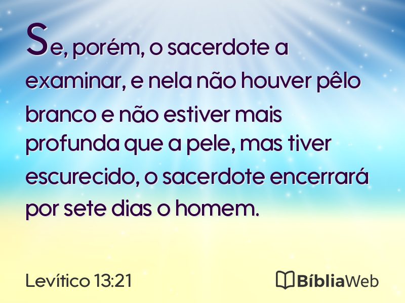Levítico 13:21 em imagem para compartilhar