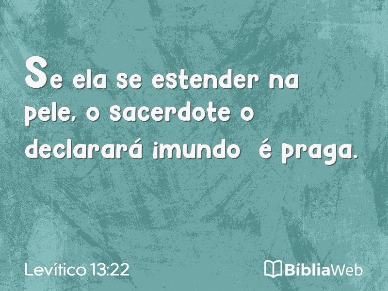 Levítico 13:22 em imagem para compartilhar