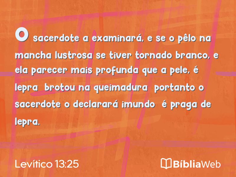 Levítico 13:25 em imagem para compartilhar