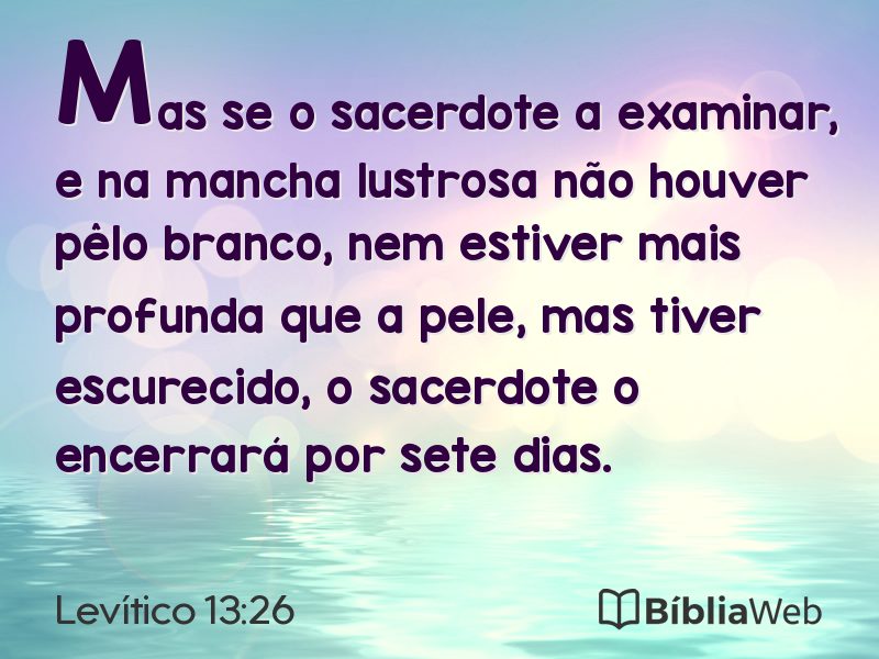 Levítico 13:26 em imagem para compartilhar