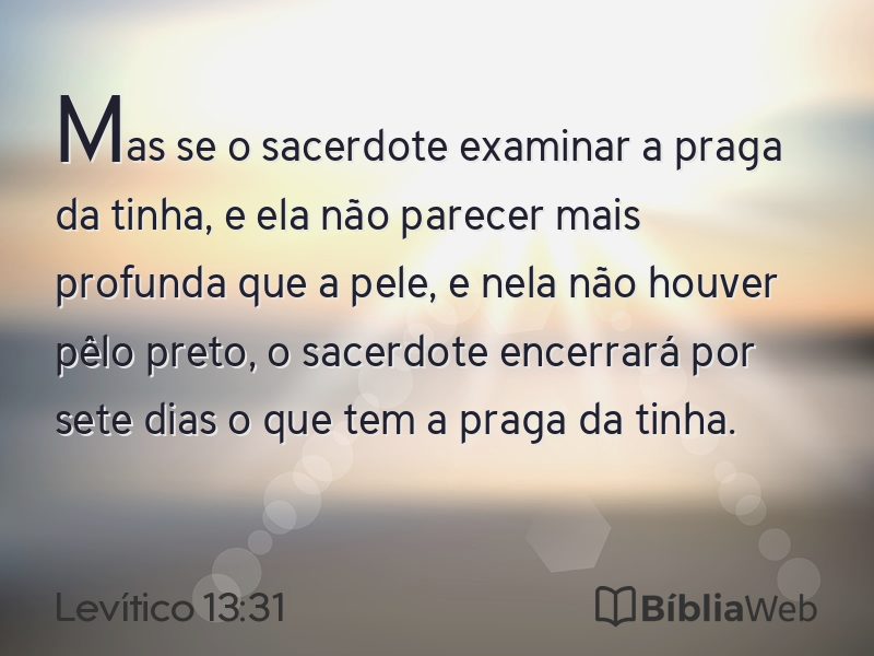 Levítico 13:31 em imagem para compartilhar