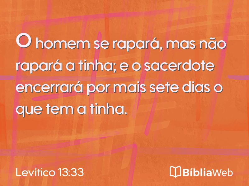 Levítico 13:33 em imagem para compartilhar
