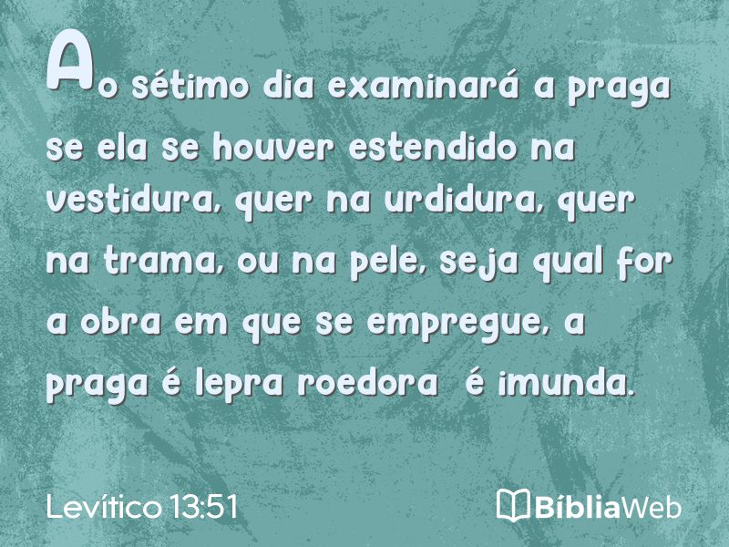 Levítico 13:51 em imagem para compartilhar