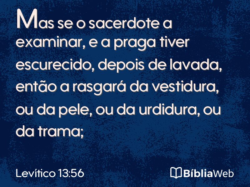 Levítico 13:56 em imagem para compartilhar