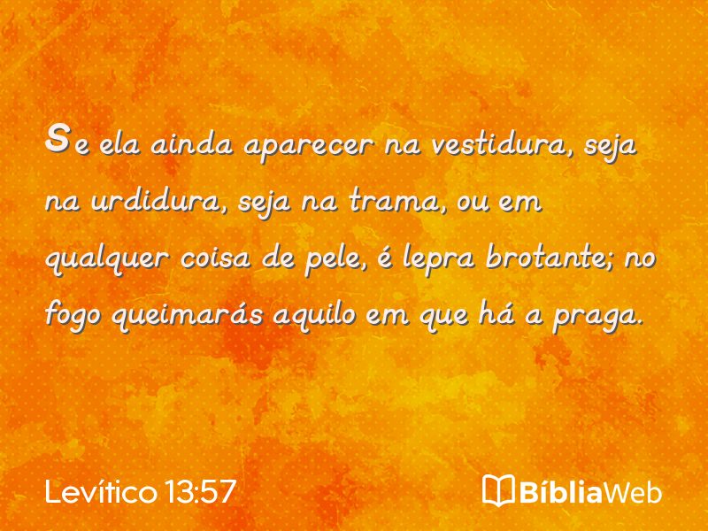Levítico 13:57 em imagem para compartilhar