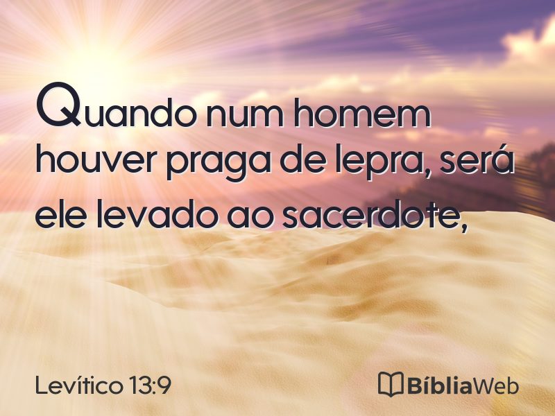 Levítico 13:9 em imagem para compartilhar