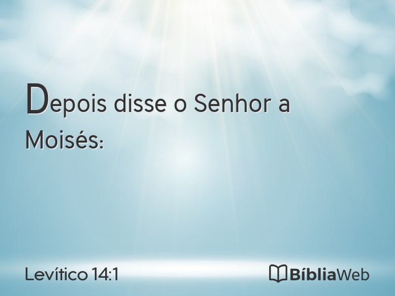 Levítico 14:1 em imagem para compartilhar