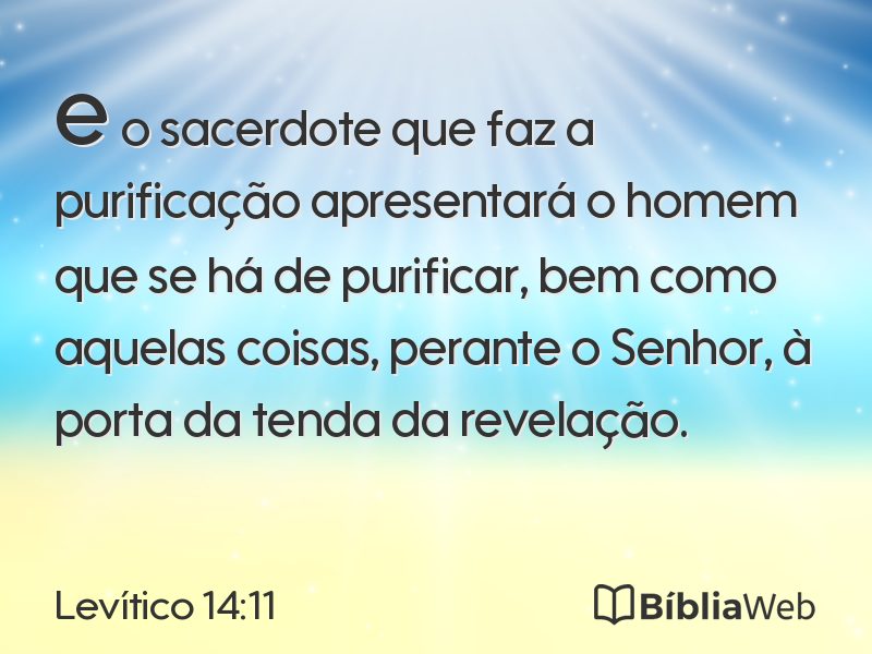 Levítico 14:11 em imagem para compartilhar