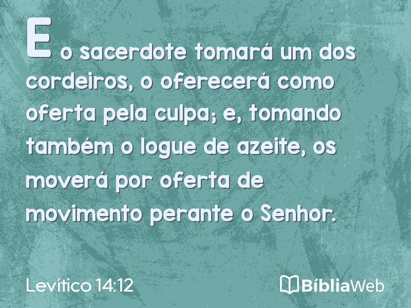 Levítico 14:12 em imagem para compartilhar