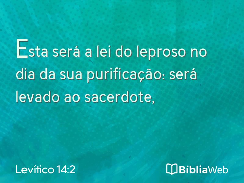 Levítico 14:2 em imagem para compartilhar