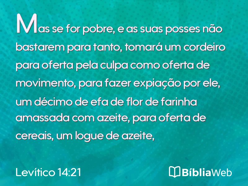Levítico 14:21 em imagem para compartilhar