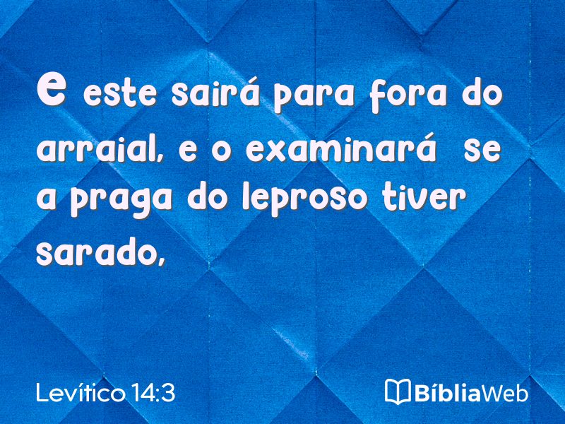 Levítico 14:3 em imagem para compartilhar