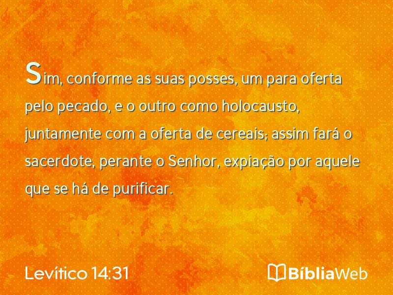 Levítico 14:31 em imagem para compartilhar