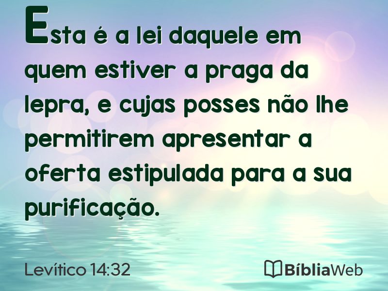 Levítico 14:32 em imagem para compartilhar