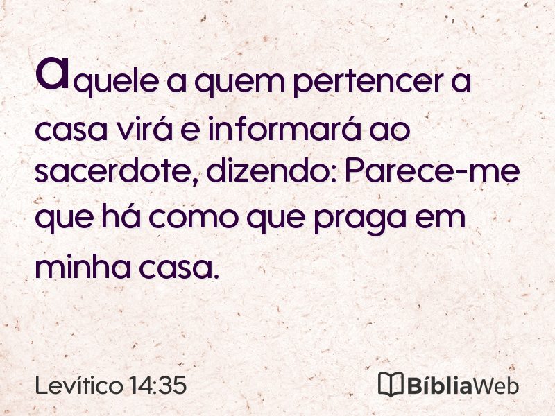 Levítico 14:35 em imagem para compartilhar