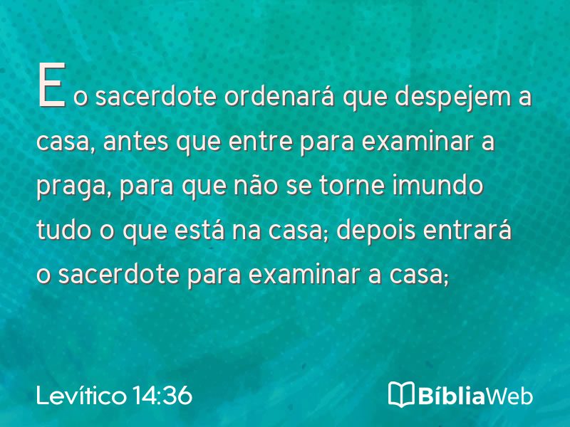 Levítico 14:36 em imagem para compartilhar