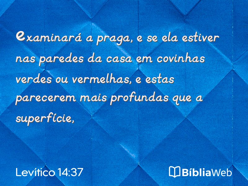 Levítico 14:37 em imagem para compartilhar