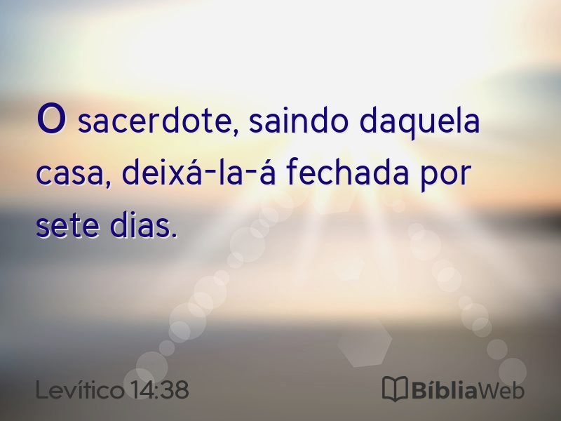 Levítico 14:38 em imagem para compartilhar