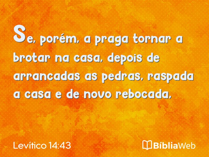 Levítico 14:43 em imagem para compartilhar