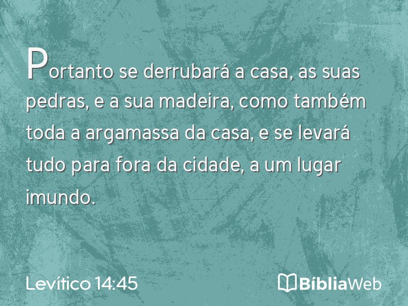 Levítico 14:45 em imagem para compartilhar