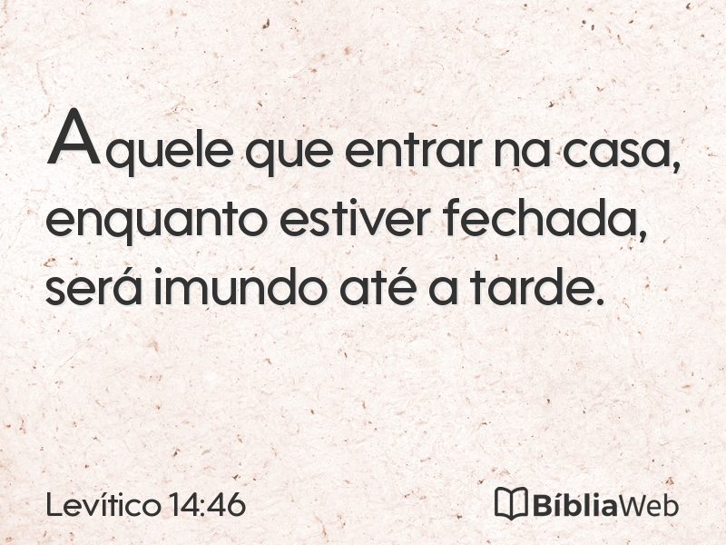 Levítico 14:46 em imagem para compartilhar