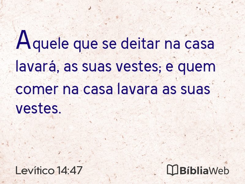 Levítico 14:47 em imagem para compartilhar