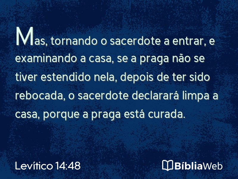 Levítico 14:48 em imagem para compartilhar