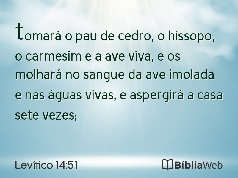 Levítico 14:51 em imagem para compartilhar