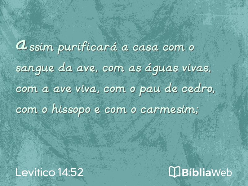 Levítico 14:52 em imagem para compartilhar